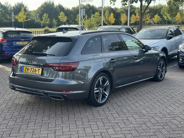 Audi A4 Avant 40 TFSI Sport S line black edition / Leder / Navigatie / Parkeerhulp V+A / 18'' / LED Koplampen / Getint glas / Cruise Control