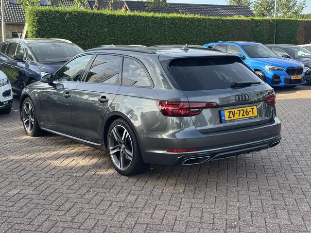 Audi A4 Avant 40 TFSI Sport S line black edition / Leder / Navigatie / Parkeerhulp V+A / 18'' / LED Koplampen / Getint glas / Cruise Control
