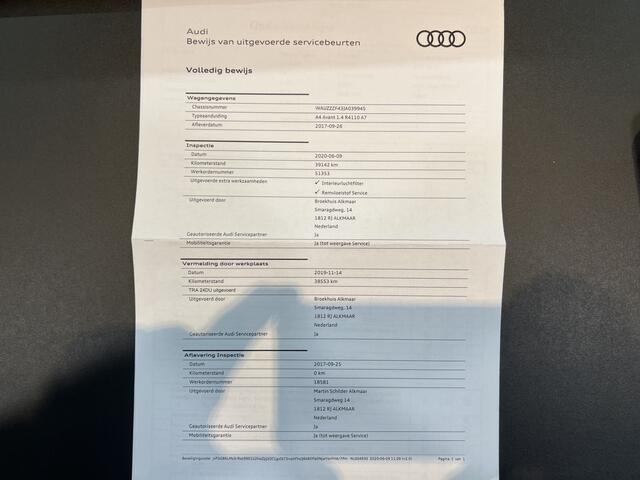 Audi A4 Avant 1.4 TFSI 150pk Sport Edition / Automaat / Cruise / Climate / Regensensor / NAP /
