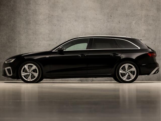 Audi A4 Avant 35 TFSI S-Line Sport 150Pk Automaat (2X S-LINE, APPLE CARPLAY, GROOT NAVI, STOELVERWARMING, LEDER, SPORTSTOELEN, PLAT S-LINE SPORTSTUUR, GETINT GLAS, FLIPPERS, ELEK ACHTERKLEP, NIEUWSTAAT)
