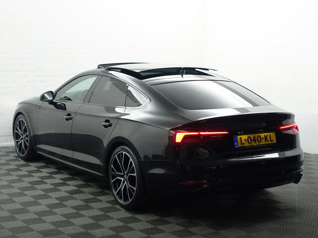 Audi A5 Sportback 40 TFSI 246pk S line Black Optic Aut- Panoramadak, Xenon Led, Camera, Sport Leder Interieur, Side Assist, Dynamic Select