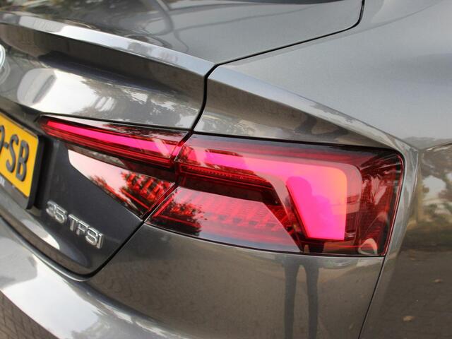 Audi A5 Sportback 35 TFSI Sport S-line Black Edition AUTOMAAT / 1 EIGENAAR / DEALER ONDERHOUDEN / WINTERSET / MMI NAVI / PDC / DUAL CLIMATE / CRUISE / LED / PRIVACY GLASS /