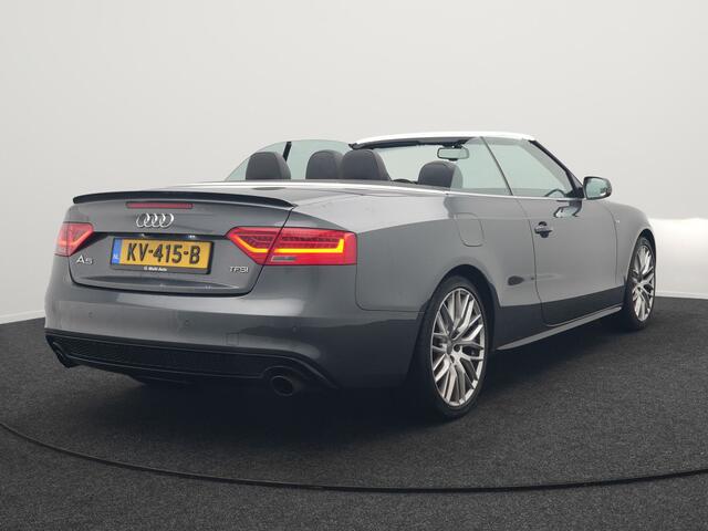 Audi A5 Cabriolet 1.8 TFSI S Line Automaat 177pk Dealer O.H | S Line Interieur & Exterieur | Bang & Olufsen | Cruise Control | Lederen Sportstoelen Verwarmd | Nekverwarming | 19" L.M | Navigatie | DAB |