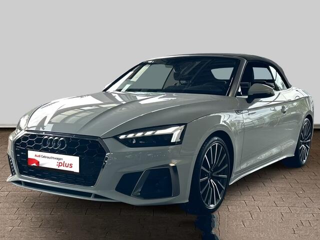 Audi A5 Cabriolet 40 TFSI S-LINE ** MATRIX, NAVI+, LEDER, TREKH, NEKVERW, 19-inch LMV, VIRTUAL ** 1e EIG - UNFALLFREI - ¤ 31.000,= onder NP ** ** INFORMEER OOK NAAR ONZE AANTREKKELIJKE FINANCIAL-LEASE TARIEVEN **