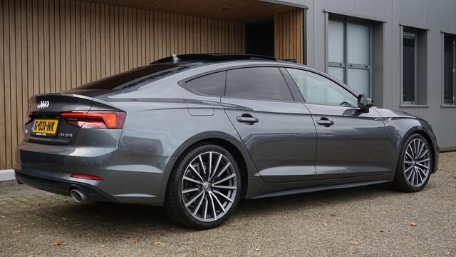 Audi A5 Sportback 2.0 TFSI 225pk 2x S-line Black edition Pano.Dak Sfeerverlichting 19inch LM Black Optik RS Grille *NL auto* Uitstraling!