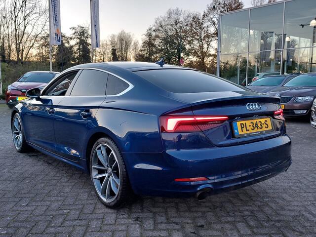 Audi A5 Sportback 2.0 TFSI 190pk Automaat Pro Line | Origineel NL | Navi | Clima | Cruise | Led Koplampen | Bluetooth Carkit+Streaming | Licht+Regensensor | Privacy Glass | 19''lm | Trekhaak