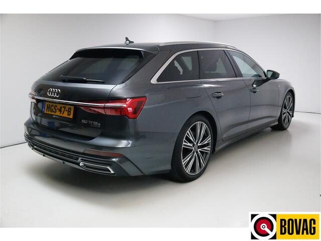 Audi A6 Avant 50 TFSI e quattro 300 PK 2X S-Line Advanced edition | 20" | Stoel- & achterbankverwarming Adaptive Cruise, Navigatie, Matrix Led, Daytona grijs metallic, Elec. achterklep, Afneembare trekhaak