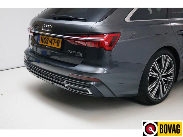 Audi A6 Avant 50 TFSI e quattro 300 PK 2X S-Line Advanced edition | 20" | Stoel- & achterbankverwarming Adaptive Cruise, Navigatie, Matrix Led, Daytona grijs metallic, Elec. achterklep, Afneembare trekhaak