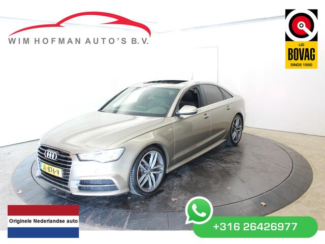 Audi A6 Limousine 1.8 TFSI ultra Premium S Line Pano Vol Leder EL aKlep Zwarte hemel Mem Seats Navi