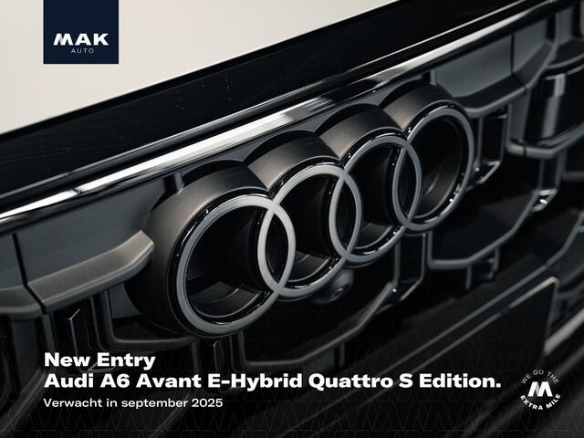Audi A6 Avant E-Hybrid Quattro S Edition Competition, 21", pano, luchtv., tr.haak, OLED, B&O, luchtv., leder, carbon, 360 camera, memory, stl.ventilatie, HUD, privacy