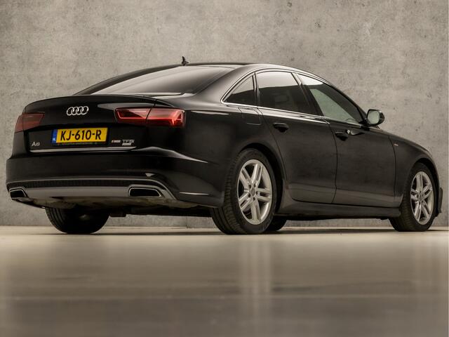 Audi A6 Limousine 1.8 TFSI S-Line Sport 191Pk Automaat (2X S-LINE, LOGISCH NAP, NAVIGATIE, GETINT GLAS, CLIMATE, LEDER, XENON, SPORTSTOELEN, PARKEERSENSOREN, CRUISE, NIEUWE APK, NIEUWSTAAT)
