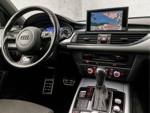 Audi A6 Limousine 1.8 TFSI S-Line Sport 191Pk Automaat (2X S-LINE, LOGISCH NAP, NAVIGATIE, GETINT GLAS, CLIMATE, LEDER, XENON, SPORTSTOELEN, PARKEERSENSOREN, CRUISE, NIEUWE APK, NIEUWSTAAT)