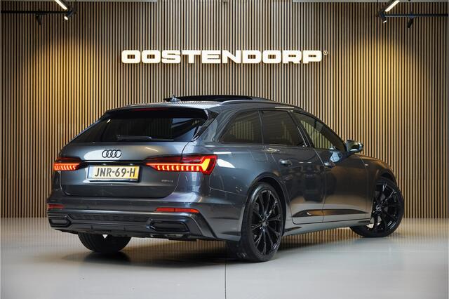 Audi A6 Avant 50TFSIe/ 299pk Quattro S-Line Blackstyle|2022|Panoramadak|Leer|Trekhaak|21"Blackstyle|B&O|LED|ACC|el.achterklep|Carplay