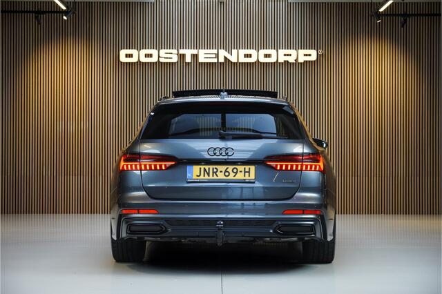 Audi A6 Avant 50TFSIe/ 299pk Quattro S-Line Blackstyle|2022|Panoramadak|Leer|Trekhaak|21"Blackstyle|B&O|LED|ACC|el.achterklep|Carplay