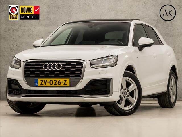Audi Q2 35 TFSI S-Line Sport 150Pk Automaat (SCHUIFDAK, VIRTUAL COCKPIT, GROOT NAVI, GETINT GLAS, ADAPTIVE CRUISE, STOELVERWARMING, CAMERA, LEDER, ELEK ACHTERKLEP, PLAT S-LINE SPORTSTUUR, NIEUWSTAAT)