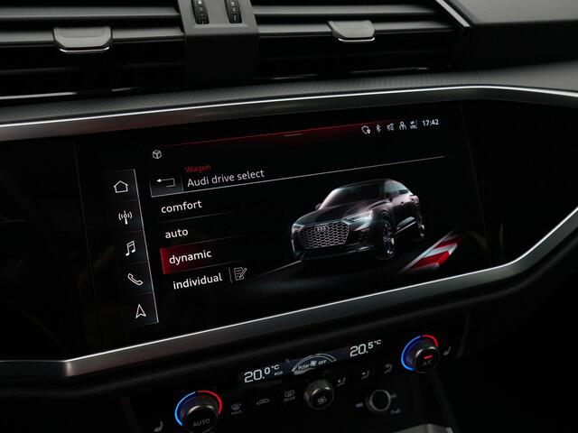 Audi Q3 Sportback 45 TFSI e 245 pk S-tronic S Edition | Matrix LED | Panoramadak | Optiekpakket zwart | Cruise control | Stoelverwarming | SONOS sound | 20 inch lichtmetalen velgen