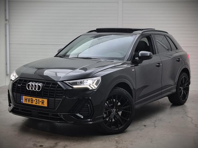 Audi Q3 40 TFSI quattro S Line Pro Line S | 190 PK | Panoramadak | Matrix Led | Stoelverwarming | Leer | Dode Hoek | Automaat | BTW | Black Edition | Cruise Control | Virtual | Navigatie | Dealer Onderhouden |