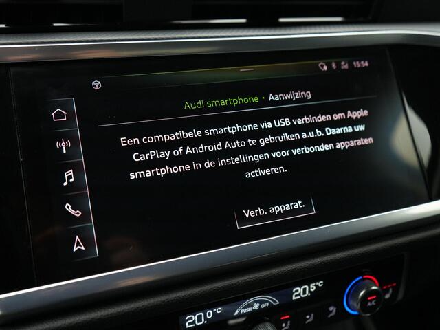 Audi Q3 35 TFSI 150 pk S-tronic Advanced | Matrix LED | Leder | Parkeersensoren voor/achter | Stoelverwarming | Cruise Control | Side Assist | 18 inch