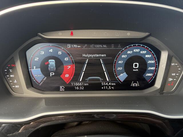 Audi Q3 40 TFSi 190 Pk Automaat quattro S-Line | Panoramadak | Adaptive Cruise | Climate Control | Stoelverwarming | Bluetooth | Navigatie | Camera | Trekhaak | 19 inch | LED | 116.661 Km!!