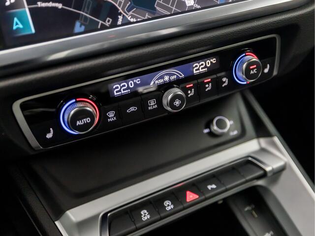 Audi Q3 35 TFSI Sport 150Pk Automaat (VIRTUAL COCKPIT, APPLE CARPLAY, GROOT NAVI, LEDER/ALCANTARA, STOELVERWARMING, SPORTSTOELEN, ELEK ACHTERKLEP, GETINT GLAS, NIEUWE APK, NIEUWSTAAT)