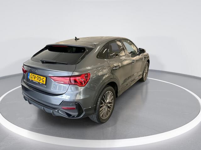 Audi Q3 Sportback 35 TFSI 150pk S-tronic S Edition · Apple/Android Car Play · Camera · Adaptive Cruise Control · Keyless · Matrix LED · Elek. Achterklep · Stoelverwarming · 19'' Inch · Garantie t/m 19-12-2028 of 100.000km