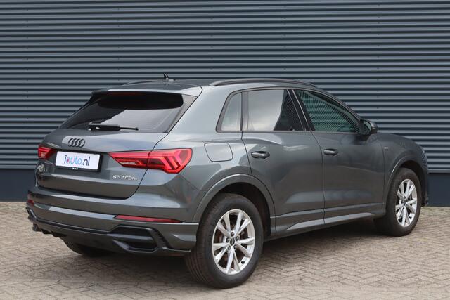 Audi Q3 45 TFSI e S edition S-Line/Matrix LED/ACC/Keyless/Sfeer/Dodehoek/Elek. klep/Trekhaak wegkl.