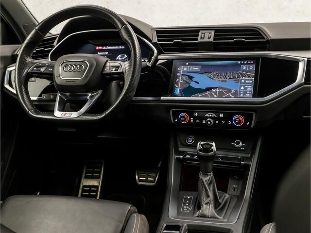 Audi Q3 Sportback 45 TFSI quattro edition one 230Pk Automaat (2X S-LINE, SCHUIFDAK, APPLE CARPLAY, BANG&OLUFSEN, ELEK SPORTSTOELEN, LEDER, CAMERA, KEYLESS, MATRIX LED, SFEERVERLICHTING, NIEUWSTAAT)
