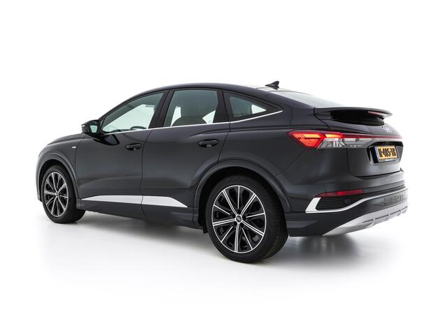 Audi Q4 Sportback e-tron 40 S edition 77 kWh [ 3-Fase ] (INCL-BTW) *HEAT-PUMP | LEATHER-FABRIC | MATRIX-LED | ADAPTIVE-CRUISE | AMBIENT-LIGHT | DIGI-COCKPIT | AUDI-SOUND | DAB+ | KEYLESS | SHIFT-PADDLES | CAMERA | HEATED-SPORTSEATS | 20''ALU*