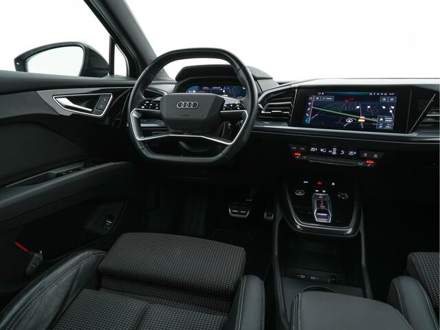 Audi Q4 Sportback e-tron 40 S edition 77 kWh [ 3-Fase ] (INCL-BTW) *HEAT-PUMP | LEATHER-FABRIC | MATRIX-LED | ADAPTIVE-CRUISE | AMBIENT-LIGHT | DIGI-COCKPIT | AUDI-SOUND | DAB+ | KEYLESS | SHIFT-PADDLES | CAMERA | HEATED-SPORTSEATS | 20''ALU*