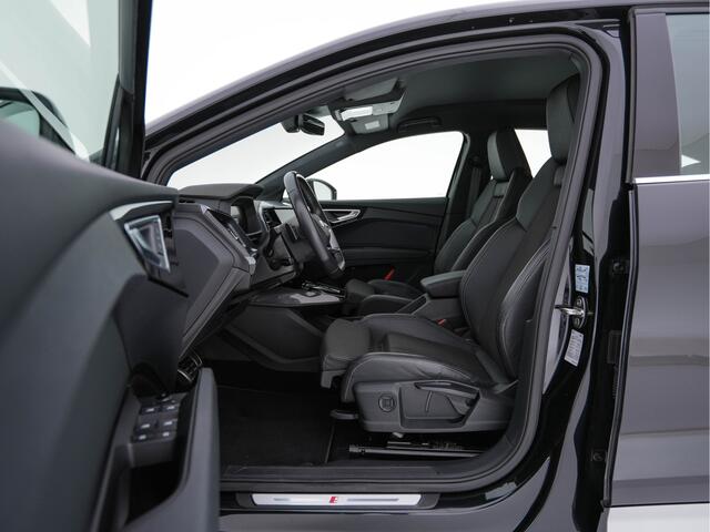 Audi Q4 Sportback e-tron 40 S edition 77 kWh [ 3-Fase ] (INCL-BTW) *HEAT-PUMP | LEATHER-FABRIC | MATRIX-LED | ADAPTIVE-CRUISE | AMBIENT-LIGHT | DIGI-COCKPIT | AUDI-SOUND | DAB+ | KEYLESS | SHIFT-PADDLES | CAMERA | HEATED-SPORTSEATS | 20''ALU*