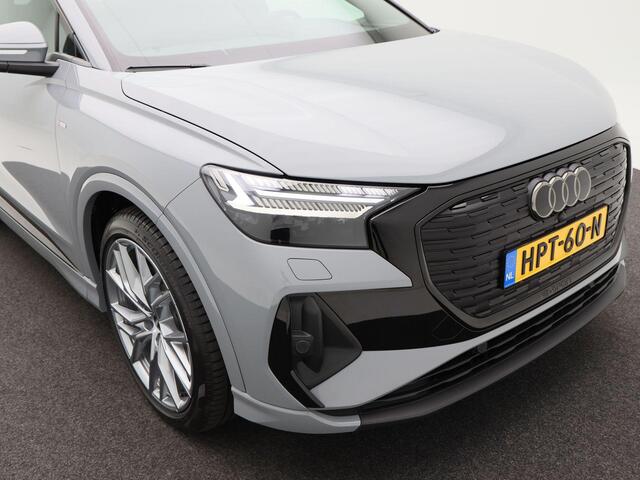 Audi Q4 e-tron | 45 quattro | S Edition 82 kWh | 4000 VOORDEEL!!!| Zwart optiek | 21 inch velgen | Privacyglas