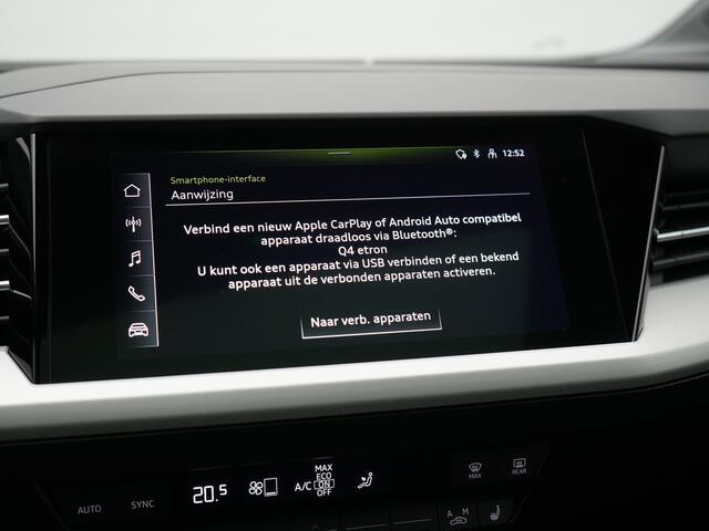 Audi Q4 e-tron 35 2X S Line 55 kWh 170pk Dealer O.H | Panoramadak | Sportstoelen Verwarmd | Black Optic | 20"L.M | Virtual | Lane Assist |