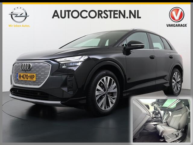 Audi Q4 e-tron L.E. Advanced Plus Pano-dak-Schuifdak Adap.Cruise W-pomp Navi-Plus Sportst.+Verwarmd PDC-a+v Matrix Led Camera Lmv 19" Elek.Achterklep Virtual Cockpit E-Call Bordherkenning Audi Connect +Phone-Box Keyless-Go A-Licht-Dynamisch S.O.H. 92% 1e Eigenaar Origin