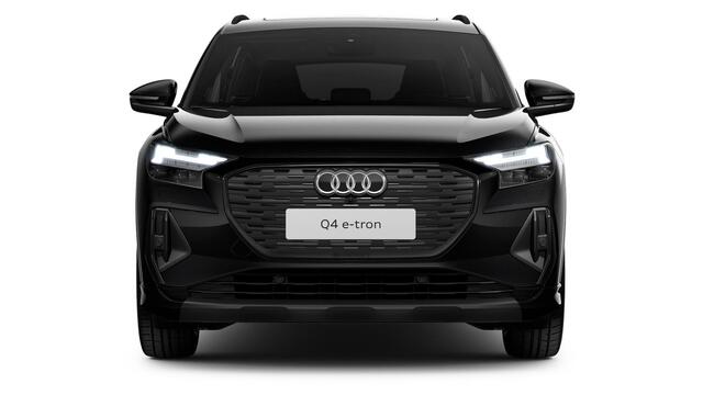 Audi Q4 e-tron 40 S edition 77 kWh Trekhaak - Panoramadak - Parkeerhulp voor/achter - Stoelverwarming - Audi sound system - Sportstoelen - Lichtpakket - Privacy glas - Verwarmbare voorruit - Optiekpakket zwart -