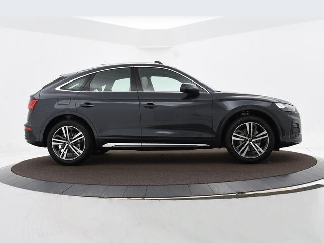 Audi Q5 Sportback Advanced edition 50 TFSI e 220 kW/299 PK · Luchtvering · Glazen panoramadak · Ass. pakket City + Tour · Lederen bekleding · MEGA Sale
