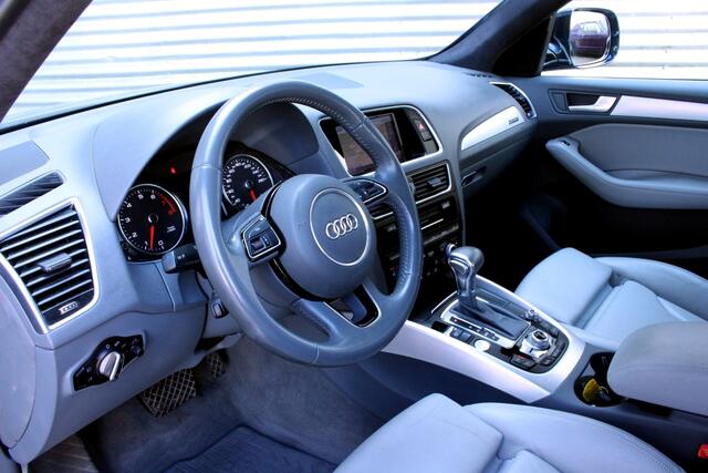 Audi Q5 2.0 TFSI Quattro S-Line 1eEIG ACC LEDER KEYLS STOELVW NAVI '16