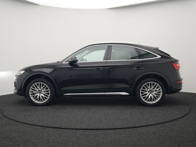 Audi Q5 Sportback 50 TFSI e S edition Plug In Hybrid 299pk Dealer O.H PHEV | Adaptive Cruise | Head Up | Bang & Olufsen | Alcantara Sportstoelen Memory | Keyless | 20"L.M | Camera | Sfeerverlichting |