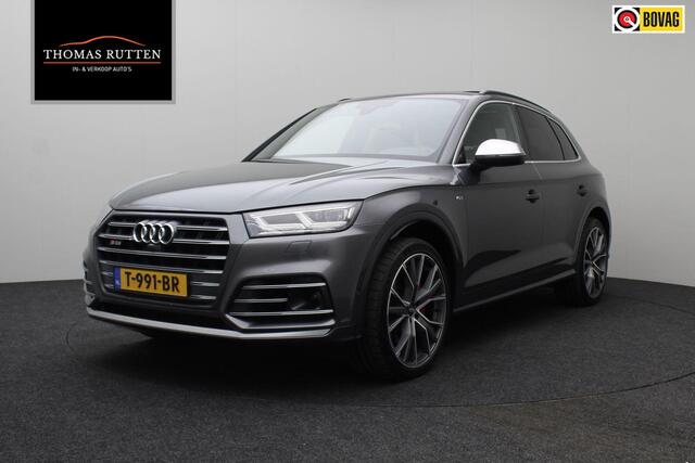 Audi Q5 3.0 TFSI SQ5 quattro 2018 Panoramadak | 360 Camera | Bang & Olufsen | Trekhaak | Luchtvering | Carplay | Cruise control | Climate control | Navigatie | Bluetooth | Digitaal dashboard | Stoelverwarming | B&O | Elek. verstelbare stoelen | Lederen bekleding