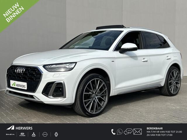 Audi Q5 55 TFSI e S edition Competition Automaat / S-Line / 22" velgen / Panoramadak / Wegklapbare Trekhaak (1.750 trekgewicht) / Android Auto / Apple Carplay