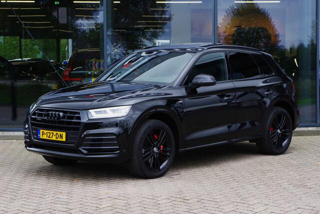 Audi Q5 2.0 TFSI 252 PK Quattro Sport S Line Black Edition, Trekhaak, Panoramadak, Leder-Alcantara, Camera