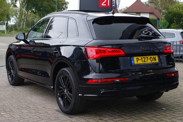 Audi Q5 2.0 TFSI 252 PK Quattro Sport S Line Black Edition, Trekhaak, Panoramadak, Leder-Alcantara, Camera