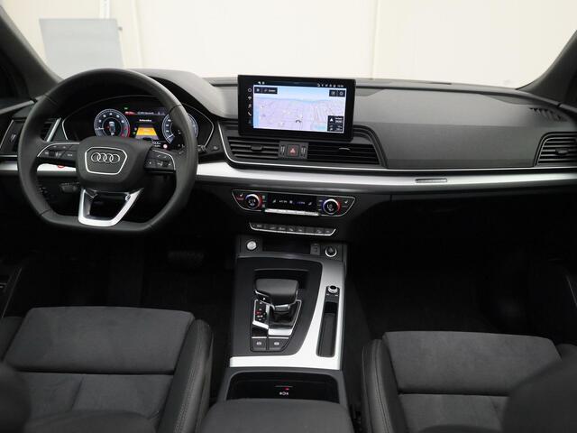 Audi Q5 50 TFSIe 220kW/299PK · Panoramadak · Trekhaak · 360°Camera + Parkeersensoren · Apple/Android Car Play · Garantie tot 01-11-2029 of 100.000km.