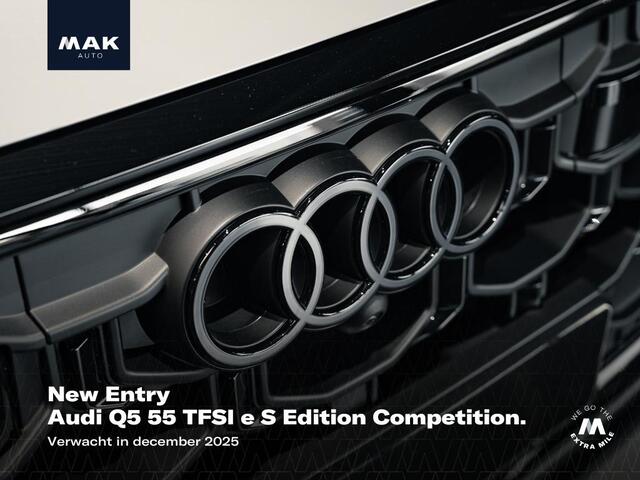 Audi Q5 55 TFSI e S Edition Competition, B&O, pano, luchtv., tr.haak matrix-LED, 20", HUD, privacy