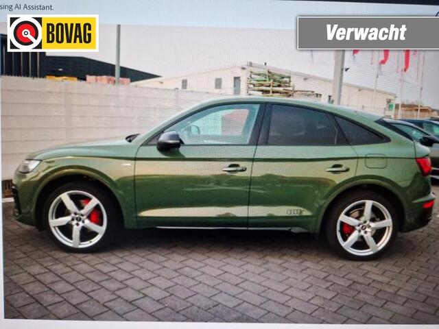 Audi Q5 50 TFSIe 299pk S-Line Black Line Quattro Matrix Luchtvering Distrikt groen!