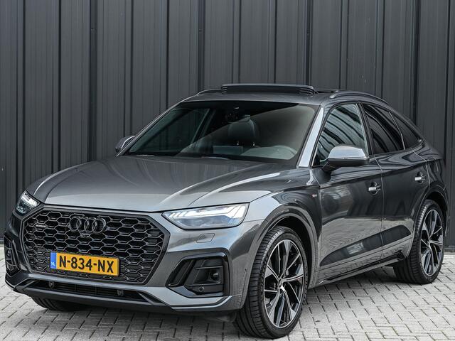 Audi Q5 Sportback 50 TFSI e S edition · Adaptive Cruise · Memory Seats · Bang & Olufsen Sound · Stoelverwarming · Leder · Keyless · Panoramadak · 360 Camera · EL. Trekhaak