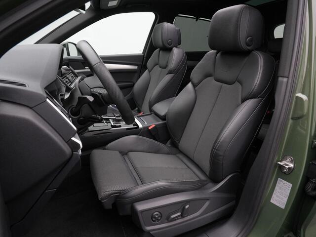 Audi Q5 50 TFSI e 299 pk S-tronic S-Line | Panoramadak | Trekhaak | 360 camera | Elektr. verstelbare stoelen | Side Assist | Afgevlakt sportstuur