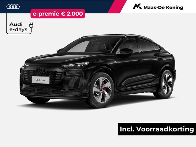 Audi Q6 Sportback e-tron S edition 252 PK · Exterieurpakket zwart · Rood gespoten remzadels · Warmtewerend glas donker tint