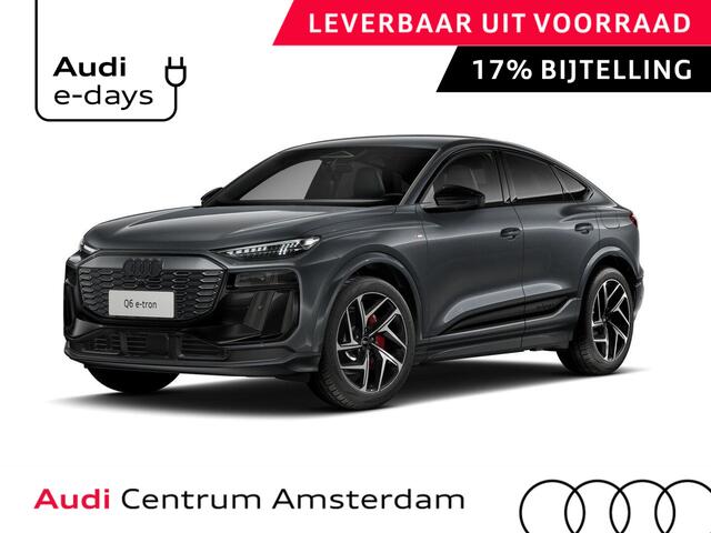 Audi Q6 Sportback e-tron S edition perf 100Kwh 306 pk Sportback | Techniek pakket pro | Lederen bekleding | Rode remzadels | Privacy glas |