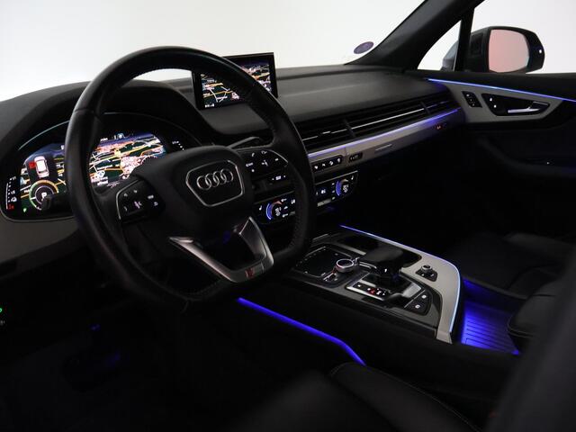 Audi Q7 3.0 TDI E-TRON 374 PK SPORT + S-LINE INTERIEUR | LUCHTVERING | TREKHAAK | VIRTUAL COCKPIT | ADAPTIVE CRUISE | PANORAMA