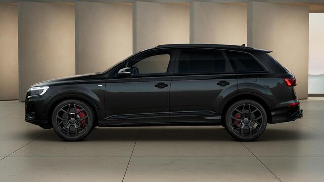 Audi Q7 55 TFSI e quattro Pro Line S panoramadak, omgevingscamera's, adaptive cruise control, B&O soundsysteem, vierwielbesturing, Sportstoelen Plus, leder interieur ruitpatroon, optiekpakket zwart Plus, trekhaak, comfortsleutel